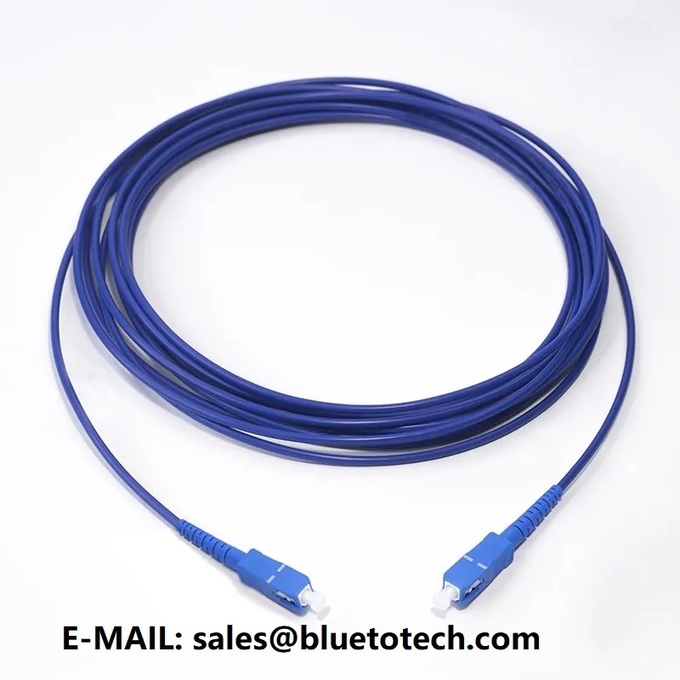 corde de correction optique 3mm blindée de fibre de 2mm LC au simplex optique 2 de mode unitaire de câble de correction d'Armroed de fibre de LC